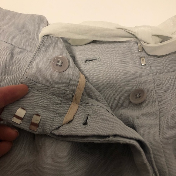 Wilfred Linen-blend Shorts with Silk Drawstring Tie - Picture 4 of 7